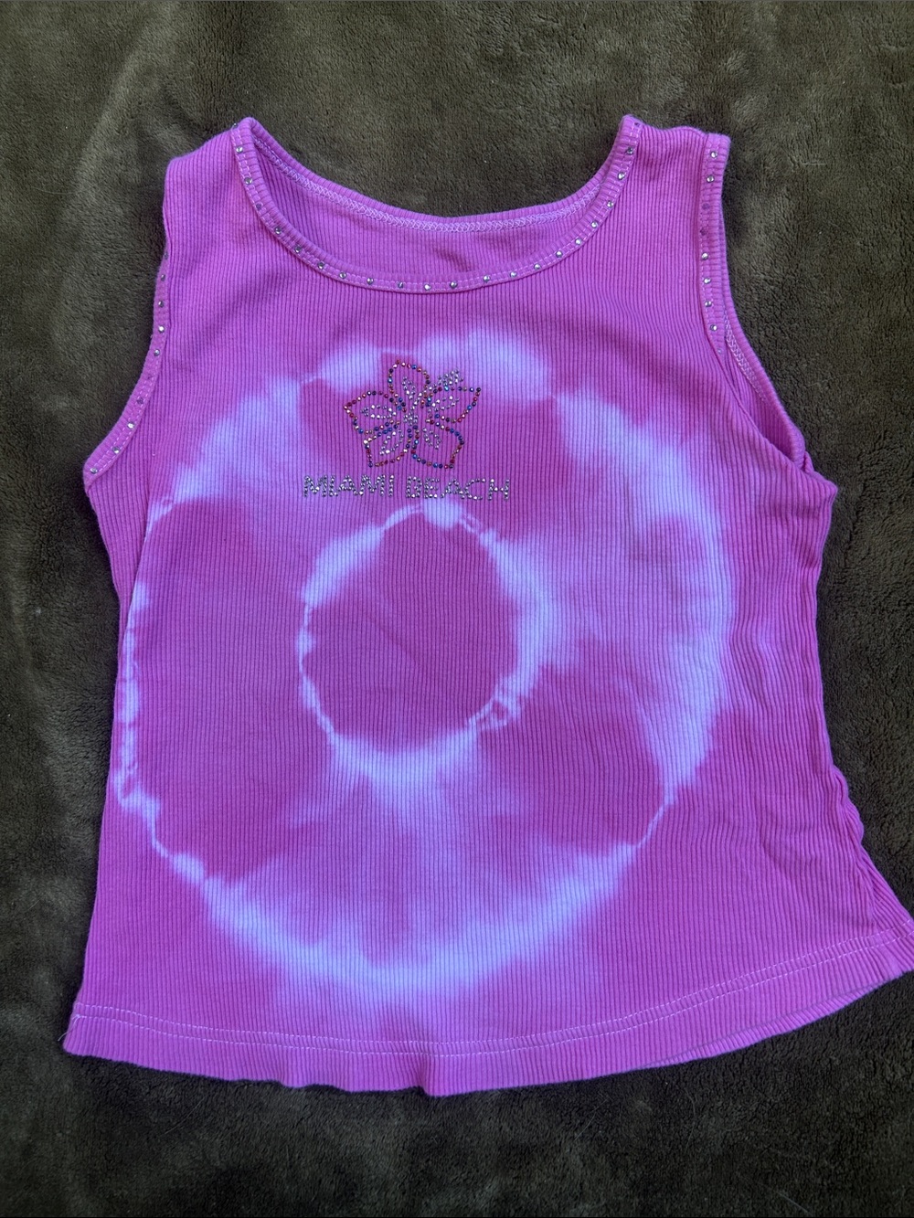 Y2K Miami Beach Tank Crop Top